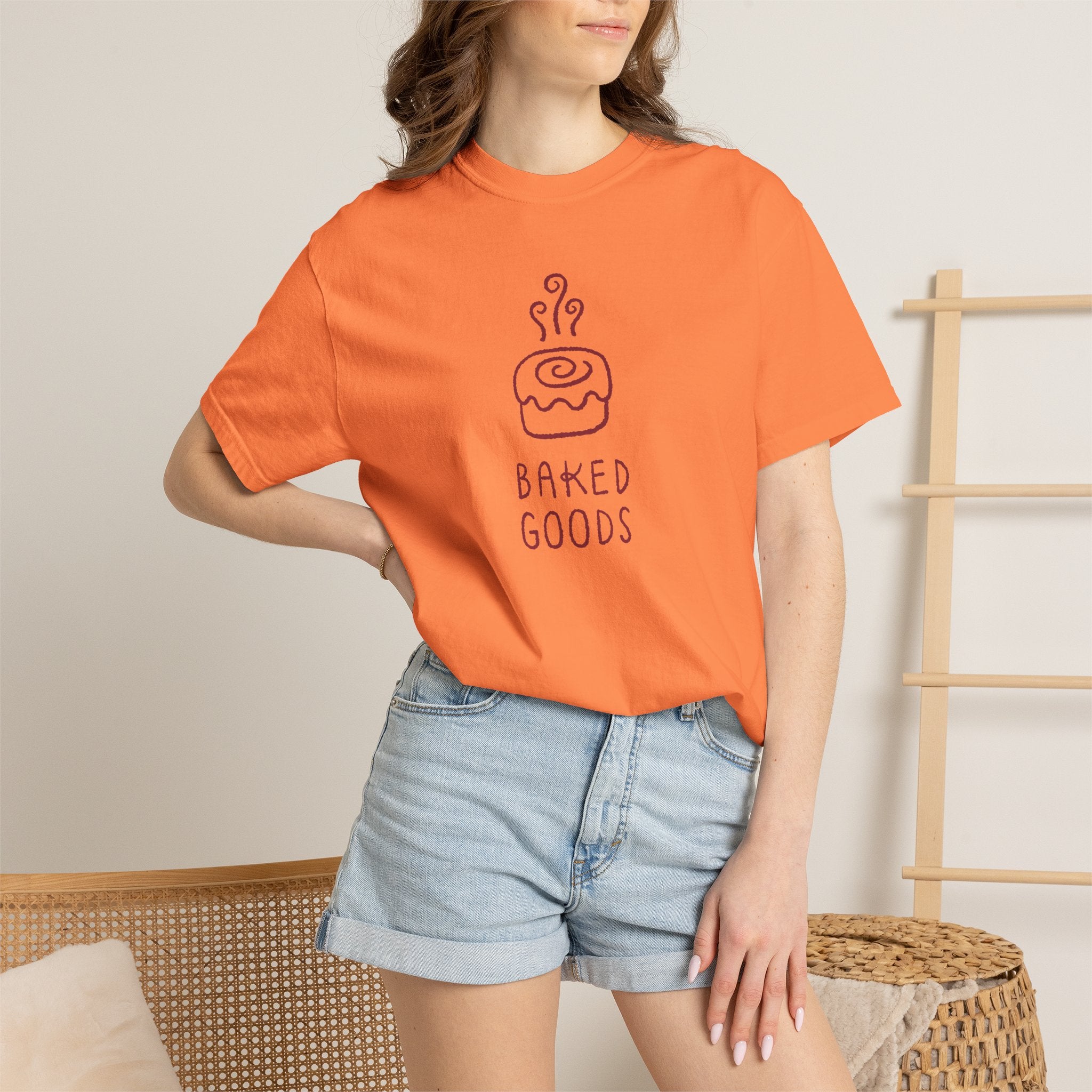 Baked Goods Illustration T-Shirt | Cinnamon Roll Graphic Tee