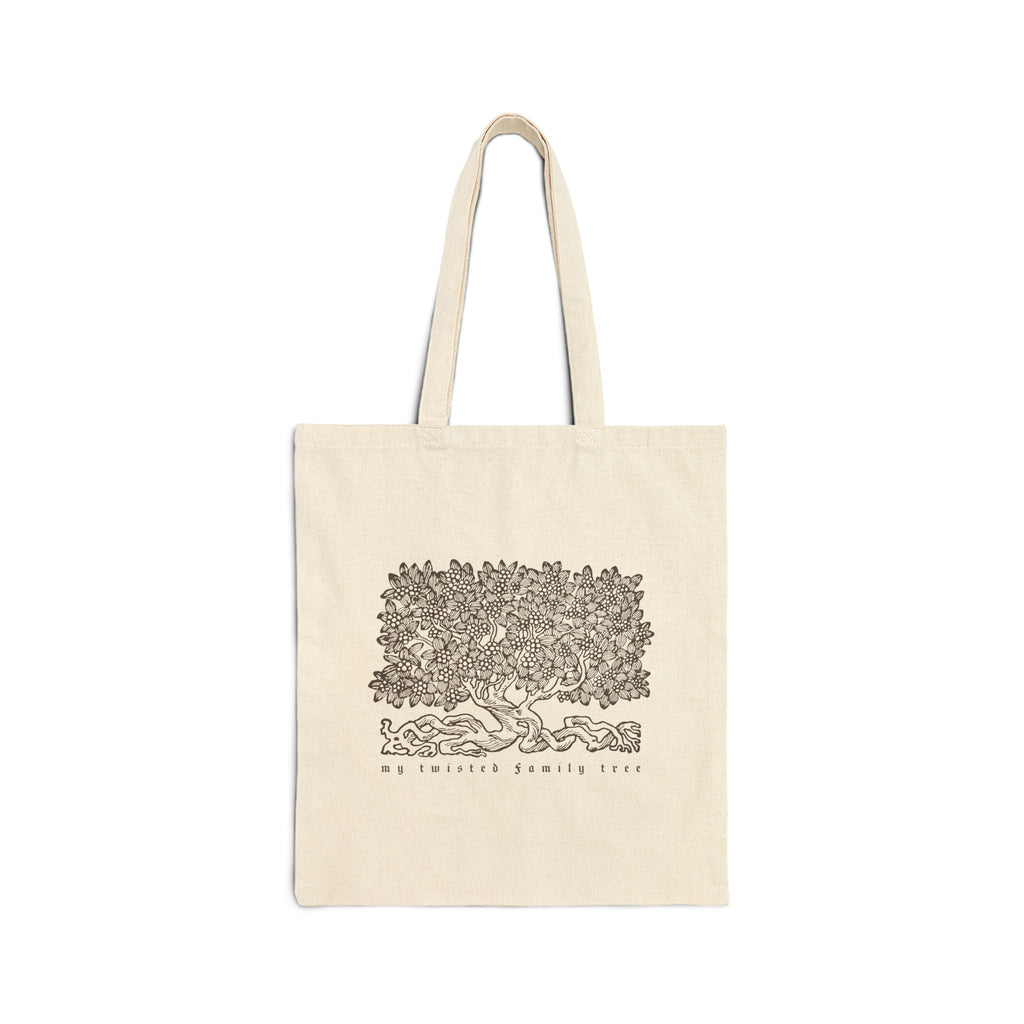 My Twisted Family Tree Cotton Canvas Tote — Genealogy Gift for Family History Buffs