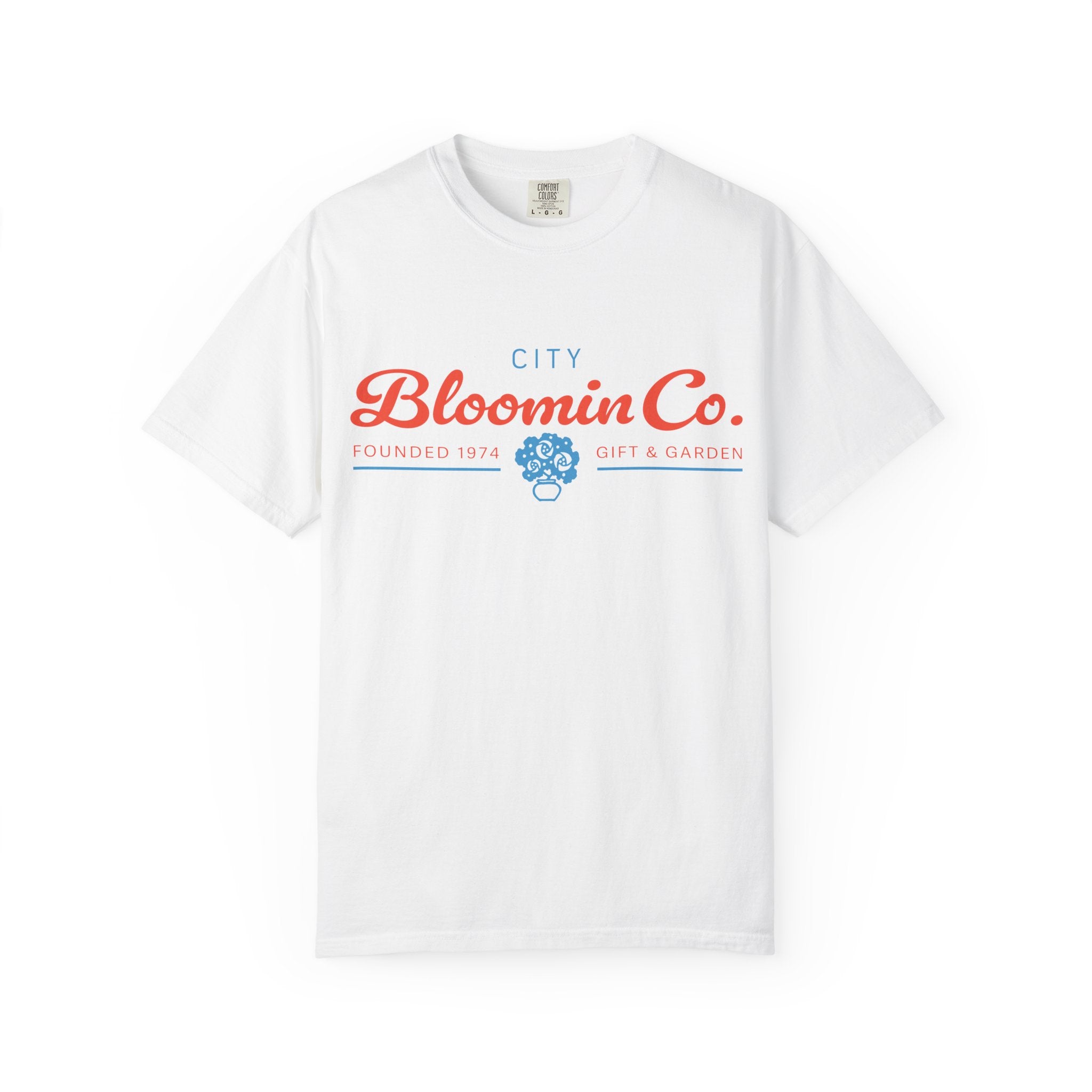 Bloomin Co. Floral Logo T-shirt | Vintage Garden Crew Tee